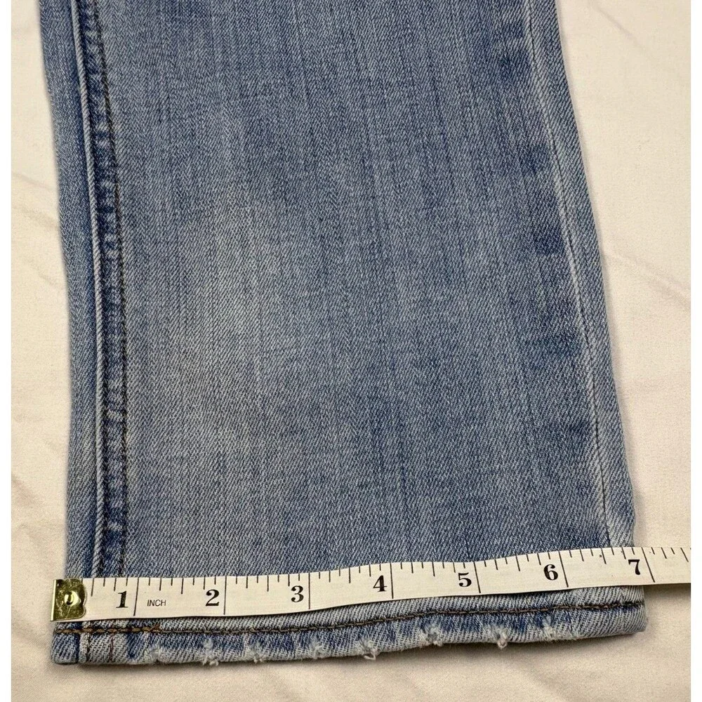 J.Crew The Sutton Jeans Mens 31x32 Light Wash Straight Stretch Denim Blue
